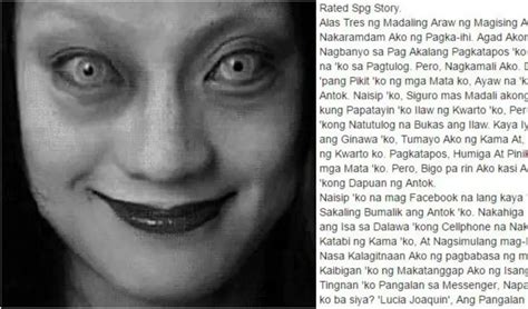 MUST READ: Lucia Joaquin's Creepy Story on Facebook (Viral Now).